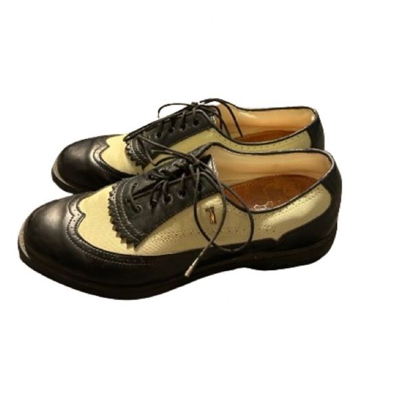 Lady Fairway Size 9.5 Women’s Black And Gray Wingtip Golf Shoes - Picture 4 of 7